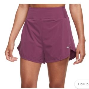 Nike Women's Dri-FIT Bliss High-Waisted 3" Brief-Lined Shorts